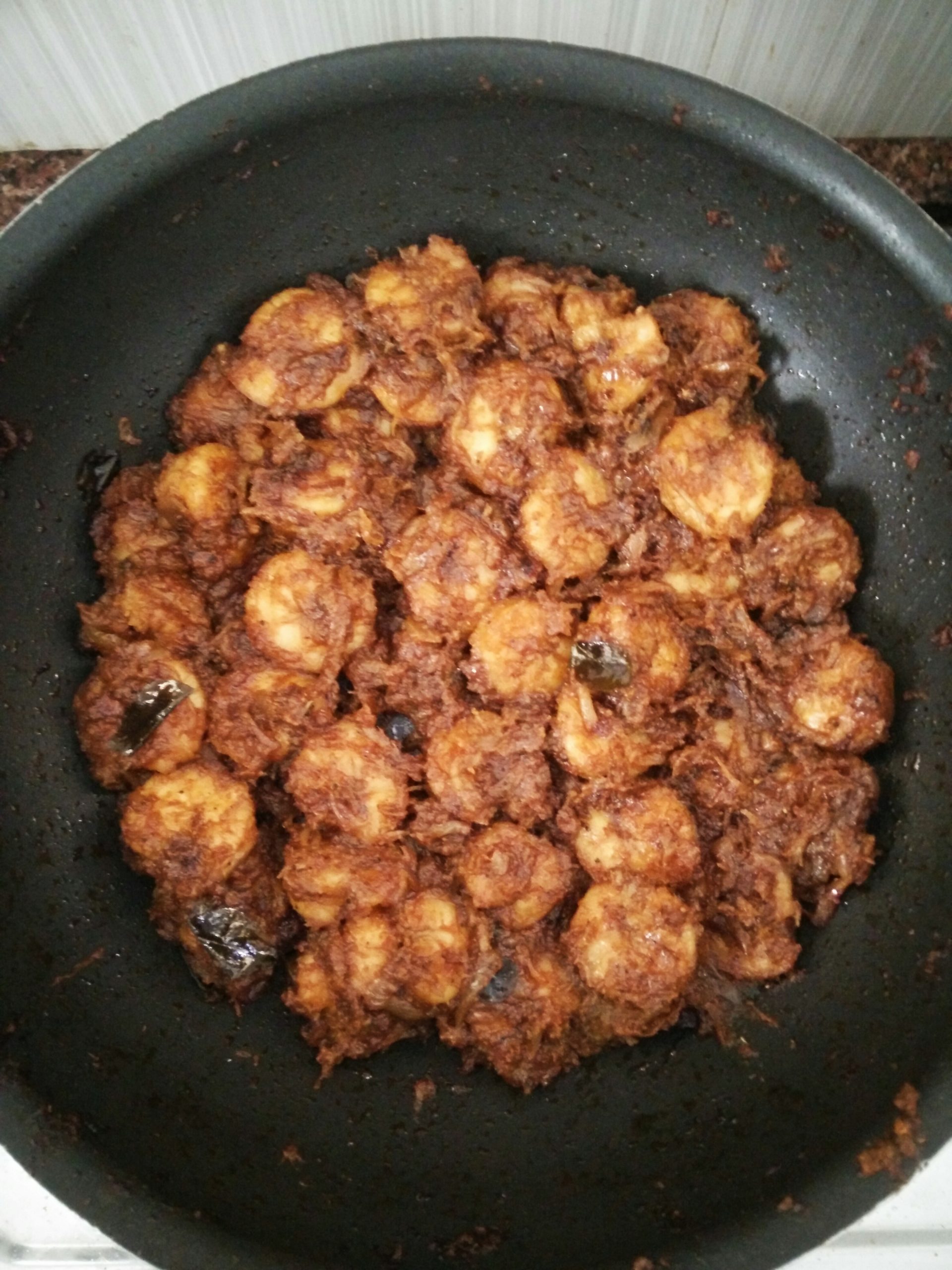 My Unassuming Spicy Fried Prawns