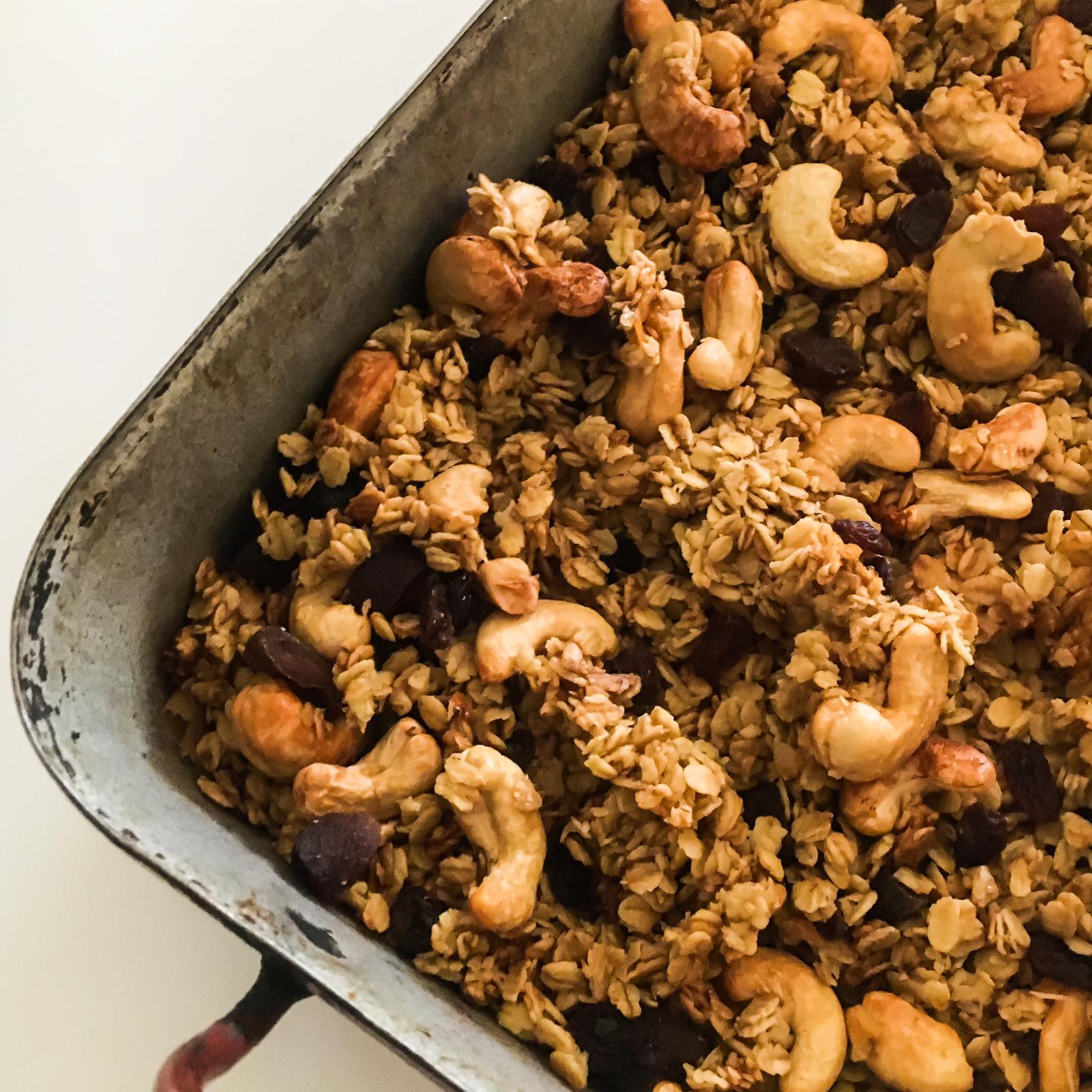 Easy Sweet and Savoury Granola- healthy and delicious