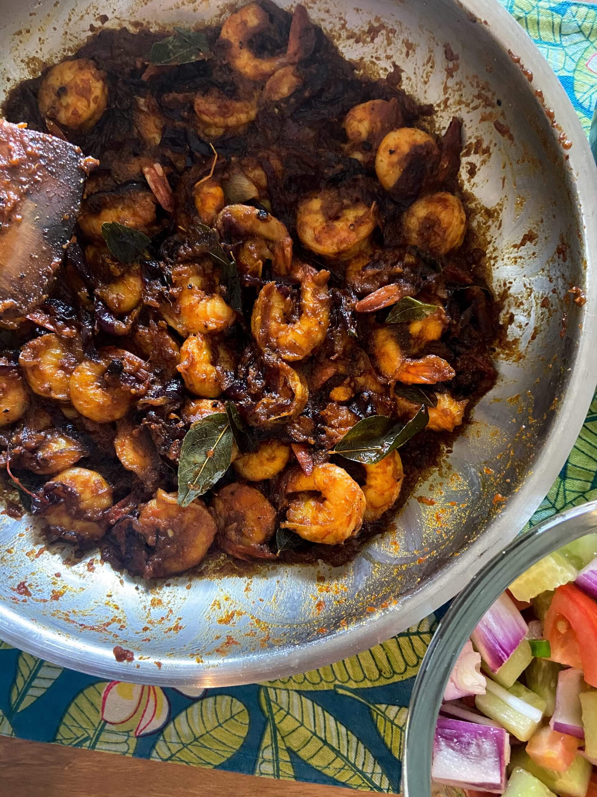 Spicy Kerala Prawn Roast
